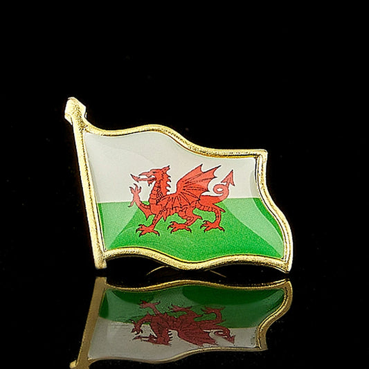 Merched Beca Cymru Dragon Lapel Pin – Welsh Flag Brooch
